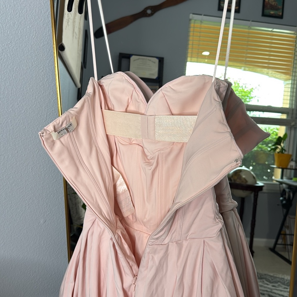 HOUSE OF CB 'Lady' Ballerina Pink Strapless Midi Dress NWOT - Picture 10 of 10